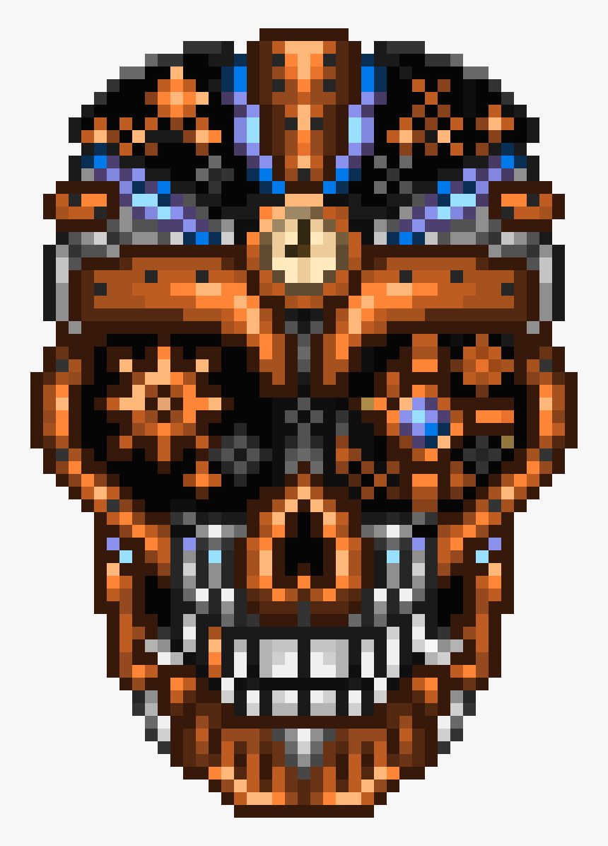 Pixilart Cog Lord Boss - Terraria Pixel Art Bosses, HD Png Download, Free Download