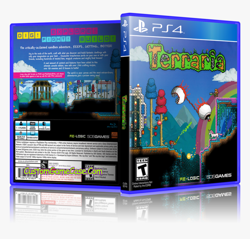 Sony Playstation 4 Ps4 - Terraria Dvd Cover, HD Png Download, Free Download