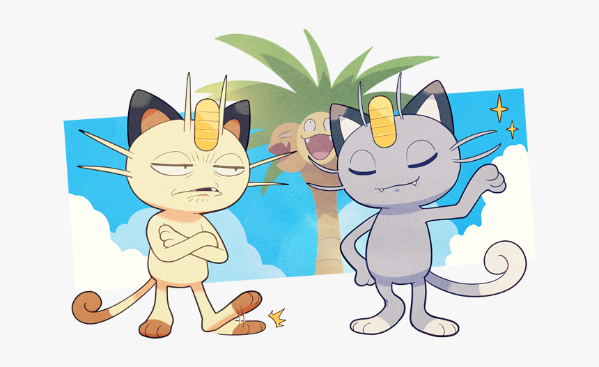 Meowth And Alolan Meowth, HD Png Download, Free Download