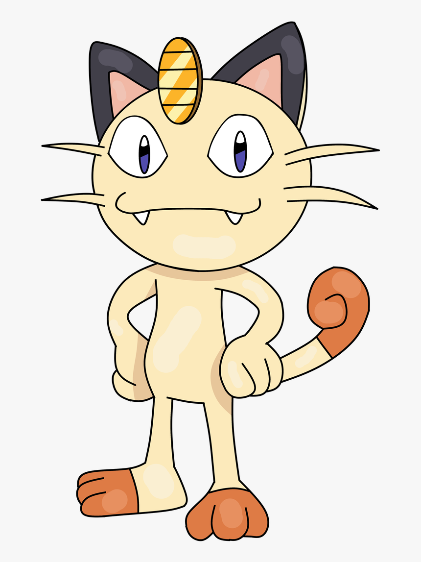 Meowth Transparent Pokemon Yellow - Pokemon Team Rocket Cat, HD Png Download, Free Download