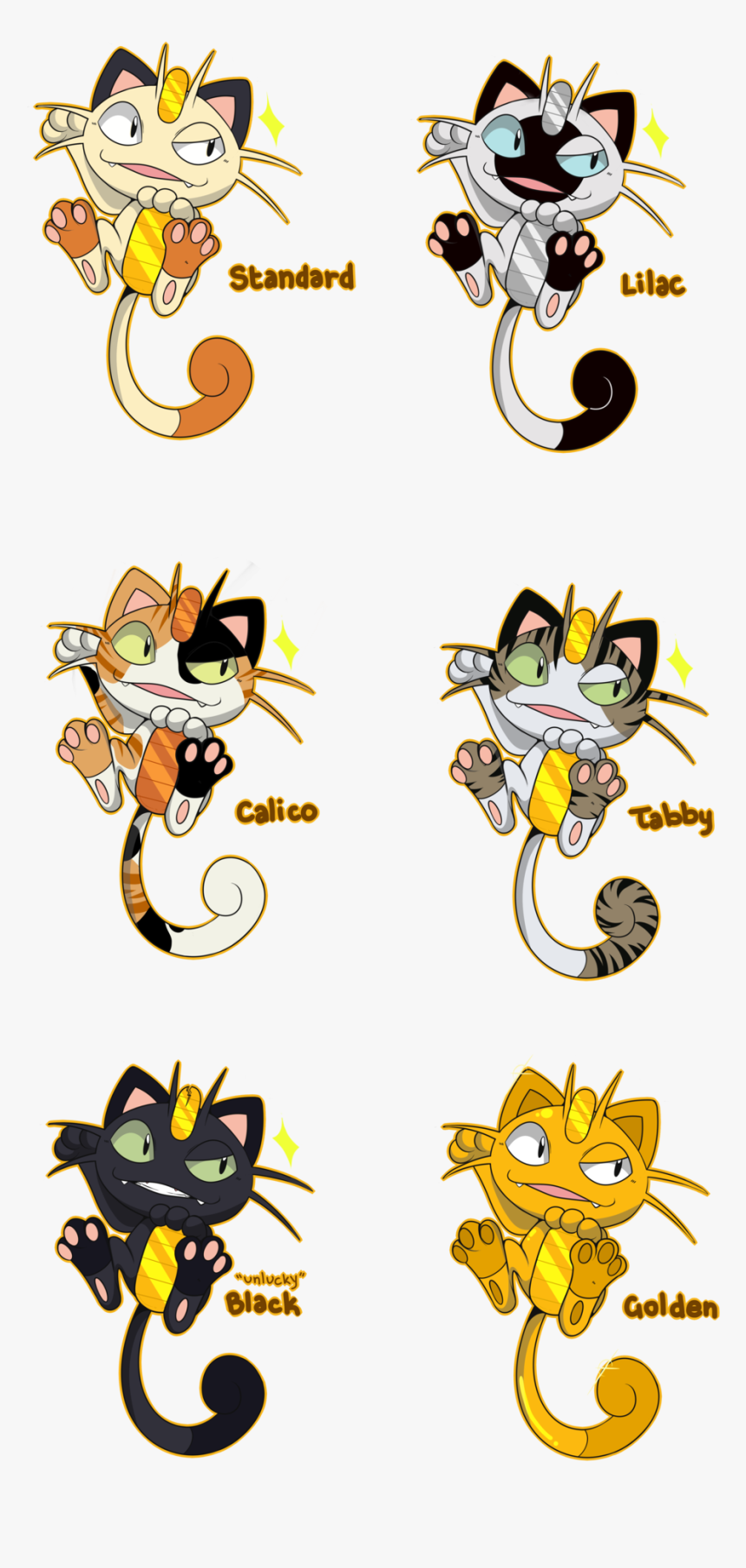 Meowth Variations , Png Download - Meowth Variations, Transparent Png, Free Download