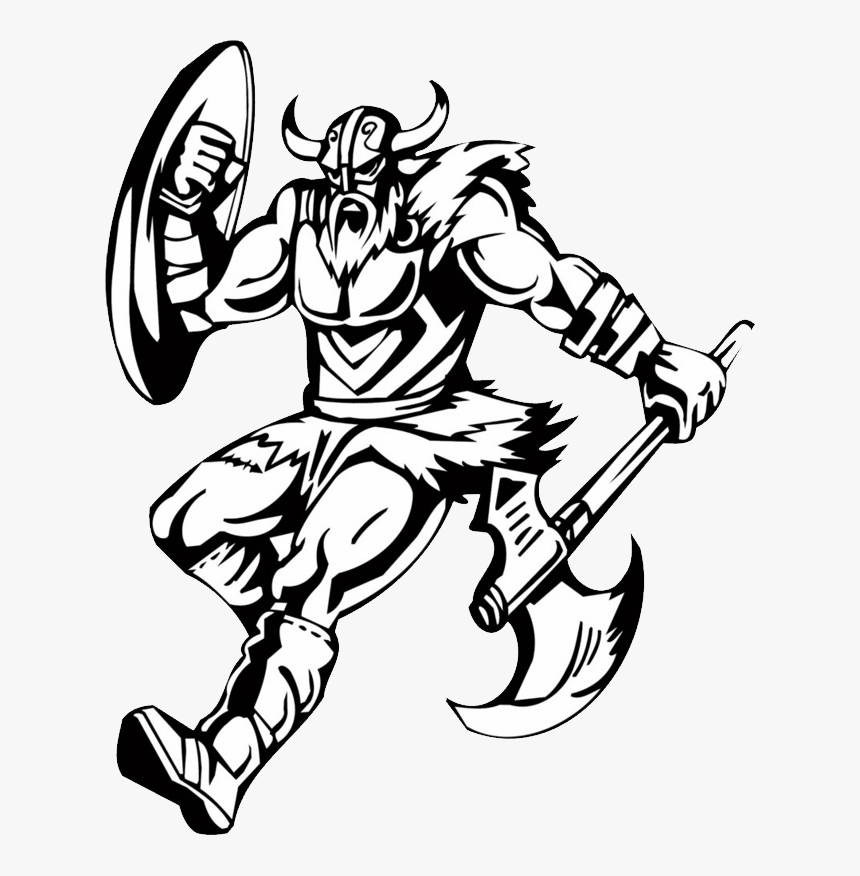 58409 - Vikings Black And White, HD Png Download, Free Download