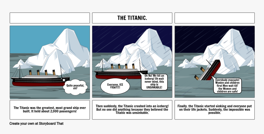 Titanic Hiting Iceburge Night To Remember, HD Png Download, Free Download