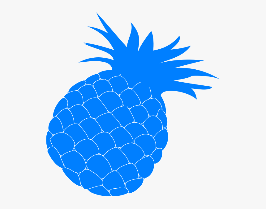 Blue Pineapple Clip Art, HD Png Download, Free Download