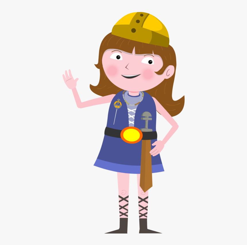 Viking Clipart Kid - Girl Child Viking Clipart, HD Png Download, Free Download