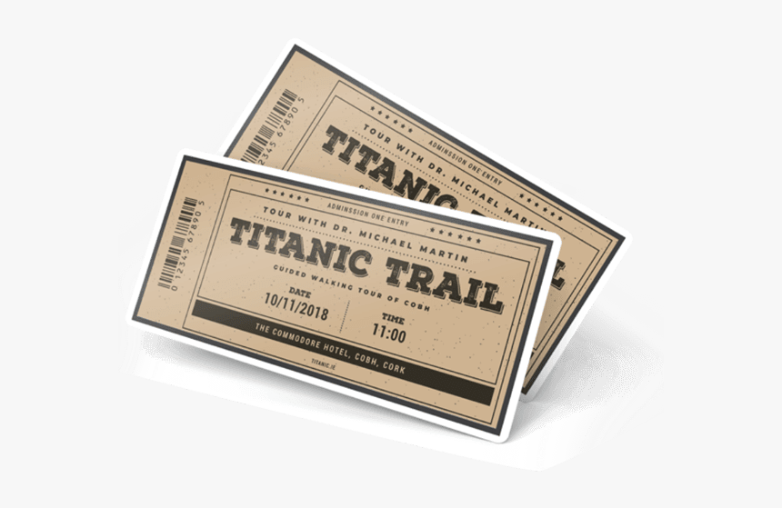 Titanic Tickets Png, Transparent Png, Free Download