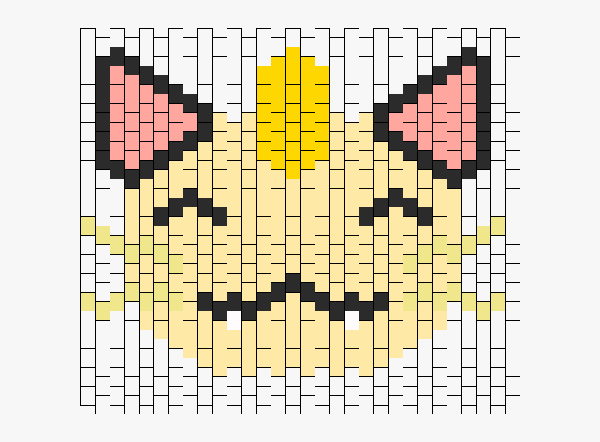 Meowth Head Peyote Bead Pattern - Perler Bead Pattern Meowth, HD Png Download, Free Download