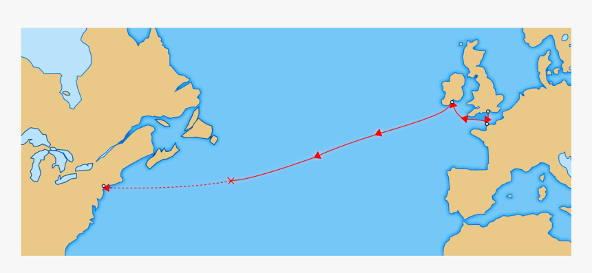 titanic travel map