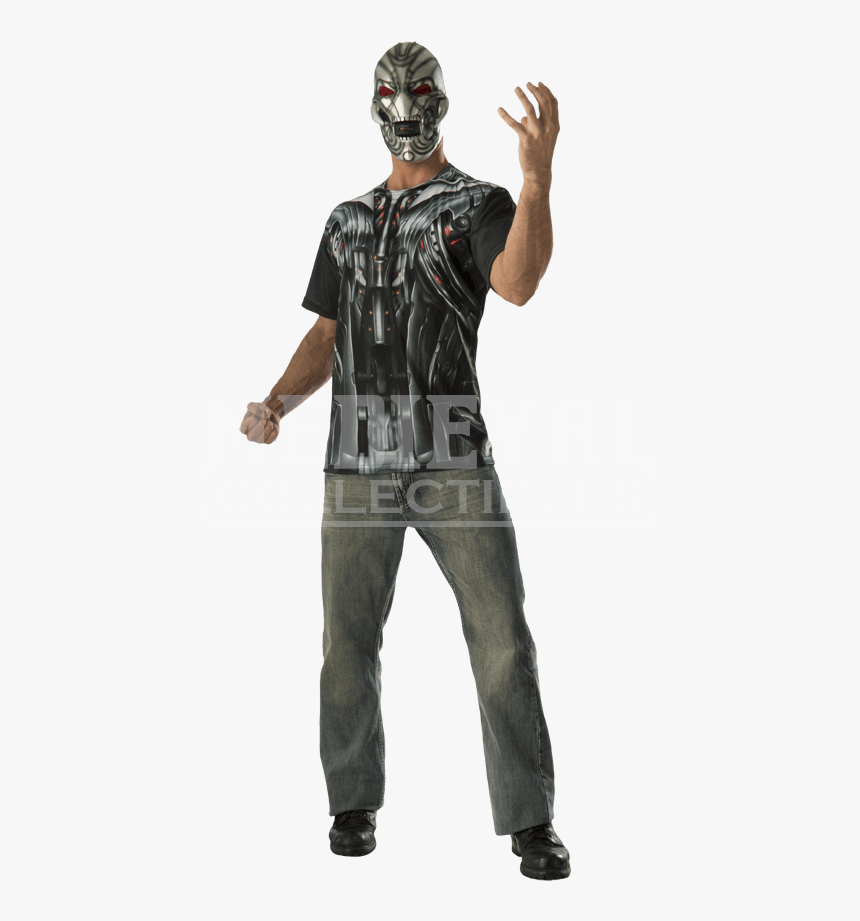 Adult Avengers 2 Ultron Costume Top And Mask Set - Avengers: Age Of Ultron, HD Png Download, Free Download