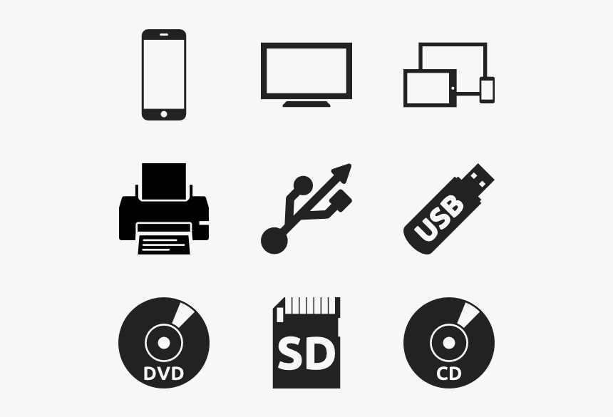 Computer Port Symbols Font, HD Png Download, Free Download