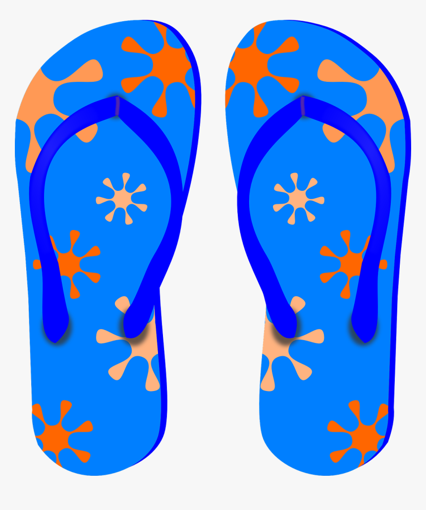 Thongs, Flip-flops, Sandals, Shoues, Beach, Colorful - Slippers Clipart, HD Png Download, Free Download