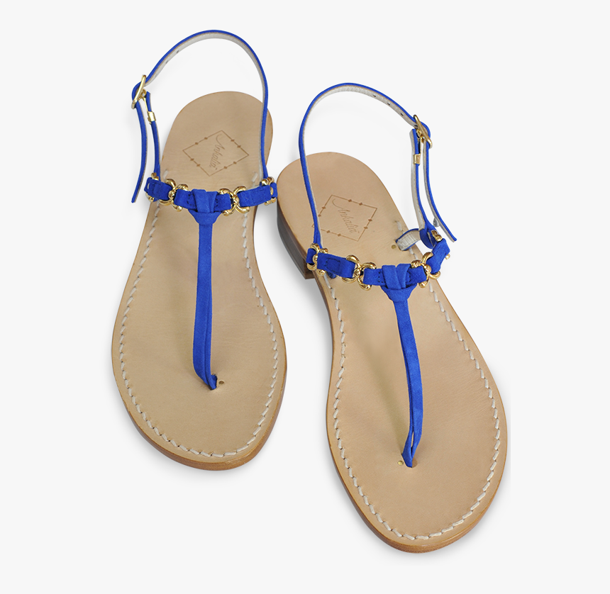 Blue,strap,slingback - Sandals Png, Transparent Png, Free Download