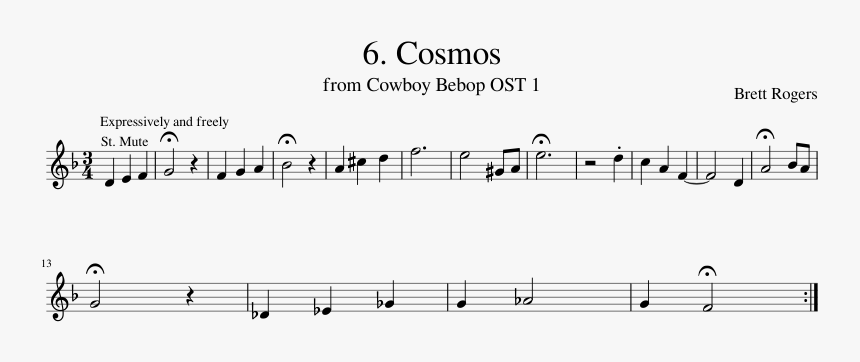 Cowboy Bebop Trumpet Music, HD Png Download, Free Download