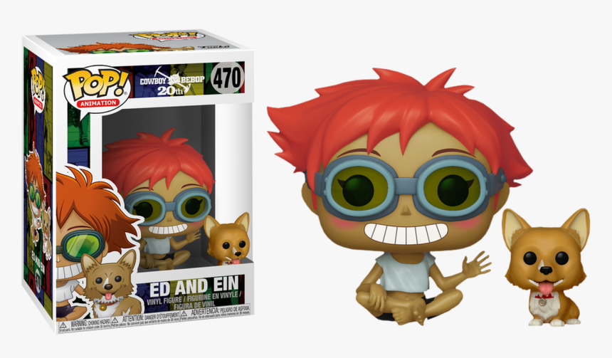 Ed And Ein Pop Vinyl Figure - Cowboy Bebop Funko Pop, HD Png Download, Free Download