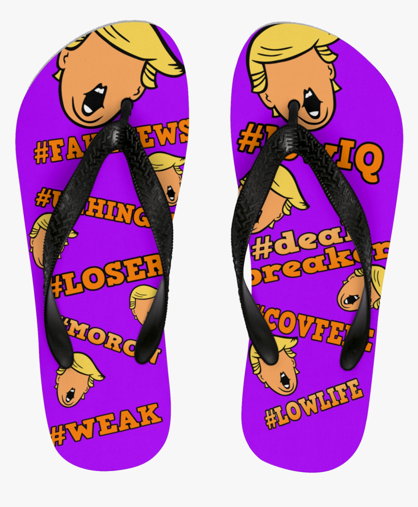 Walk On Trump Flip Flops - Flip-flops, HD Png Download, Free Download