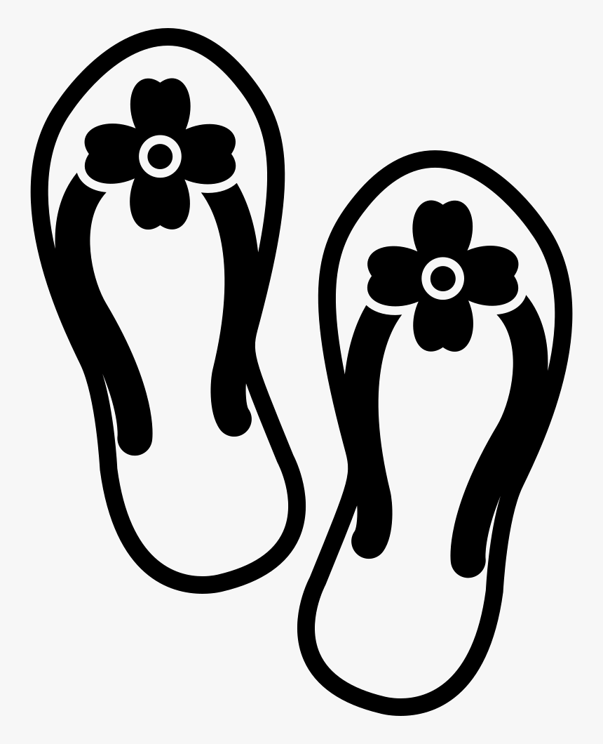 Flip Flops Pair Of Sandals For Summer - Flip Flop Svg Free, HD Png Download, Free Download