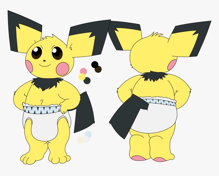 Character Reference For The Mega Baby Pichu - Baby Pichu, HD Png Download, Free Download
