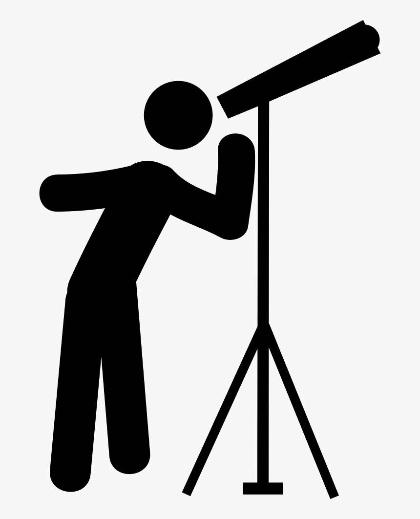Transparent Telescope Clipart - Man With Binocular Icon, HD Png Download, Free Download