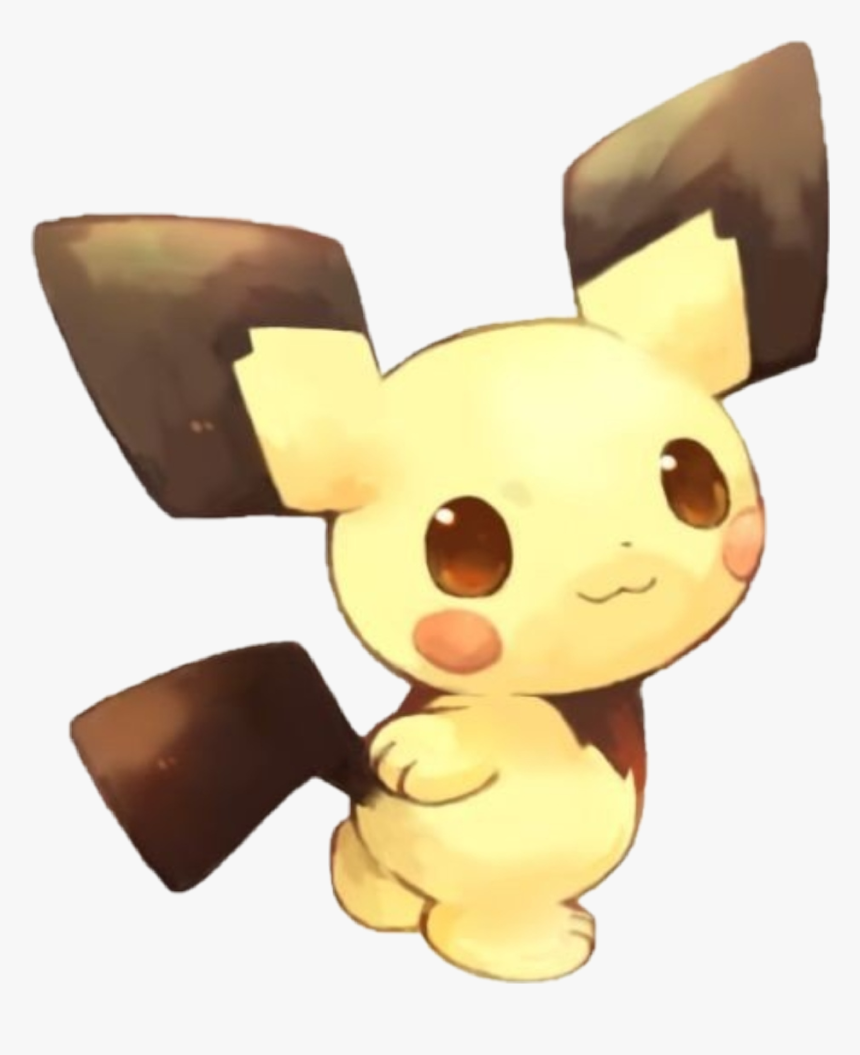 #pichu #pokemon #kawaii #cute - Pokemon Pichu Kawaii, HD Png Download, Free Download