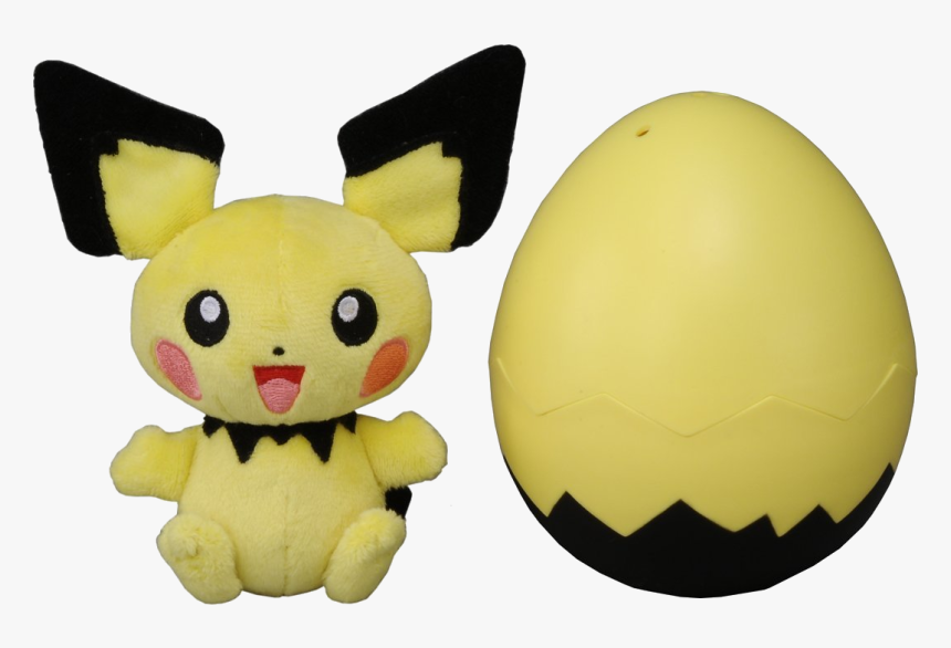 Pokémon Egg Plushes - Pokemon Pichu Egg Plush, HD Png Download, Free Download