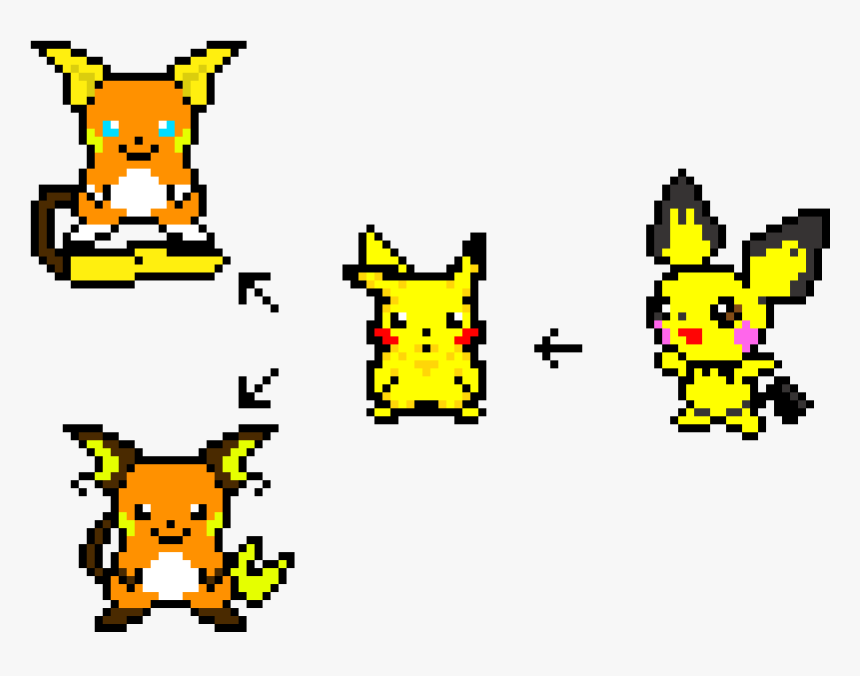 Pichu Evolution Pixel Art, HD Png Download, Free Download