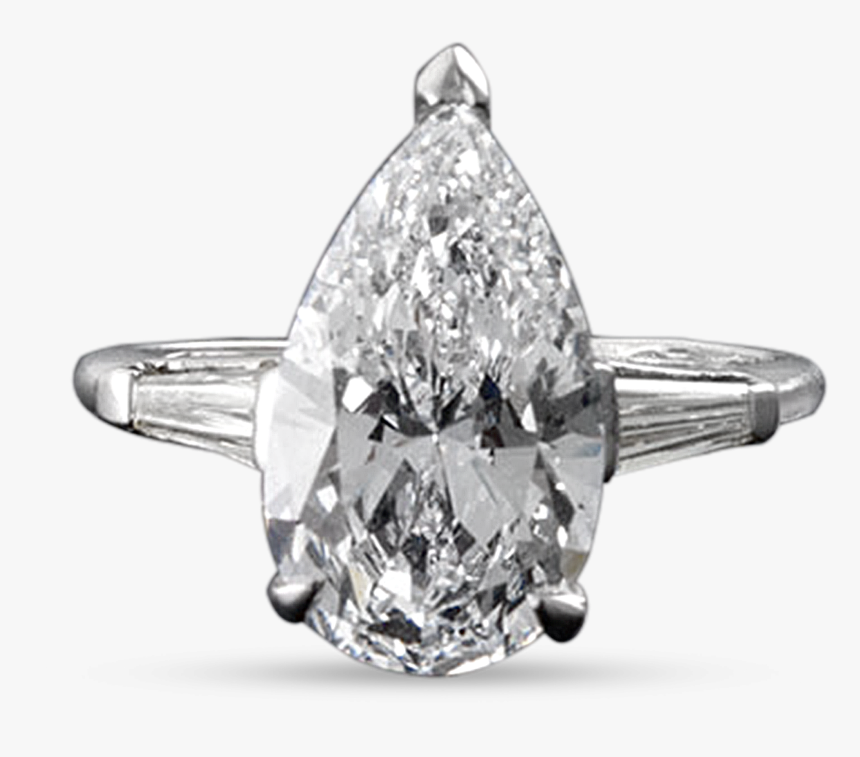Pear-shaped Golconda Diamond Ring, - Golconda Diamond Ring, HD Png Download, Free Download