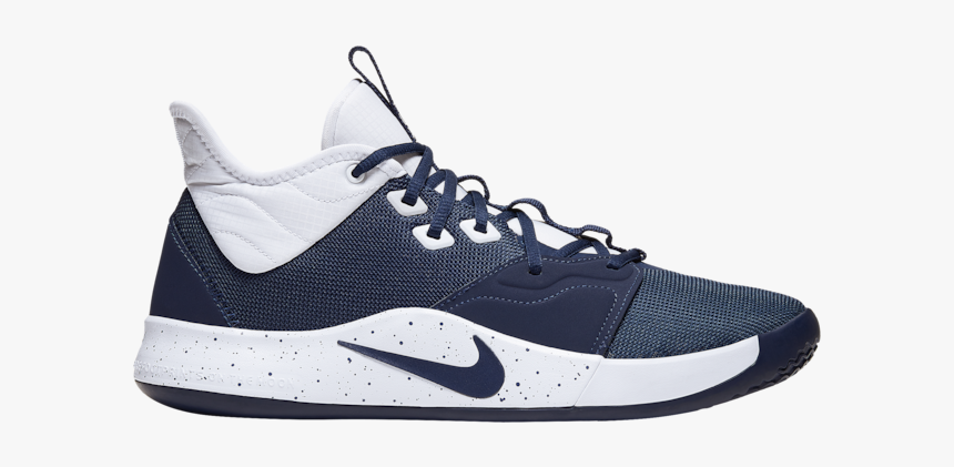 Nike Pg 3 Midnight Navy/white Paul George Mens Basketball - Nike Pg3 Basketball Shoes, HD Png Download, Free Download