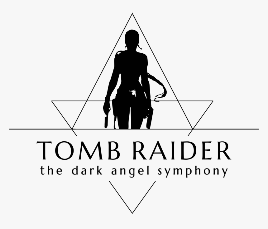 Dark Logo - Tomb Raider Black And White, HD Png Download, Free Download