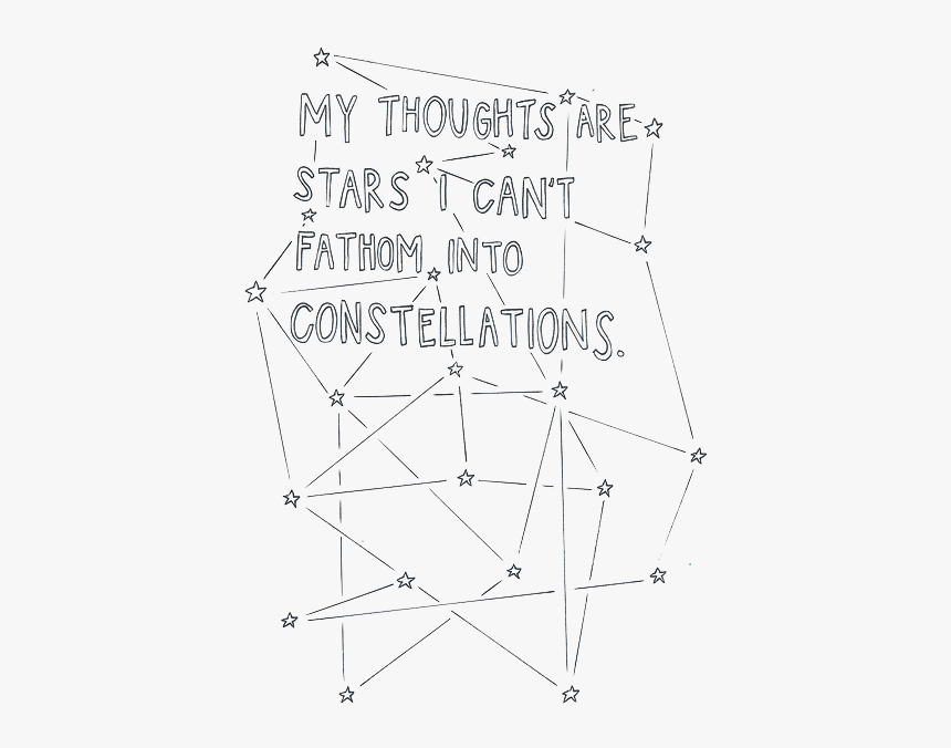 Quote Life Words Stars Thoughts John Green Tfios Constellations - My Thoughts Are Stars I Cannot Fathom Constellation, HD Png Download, Free Download