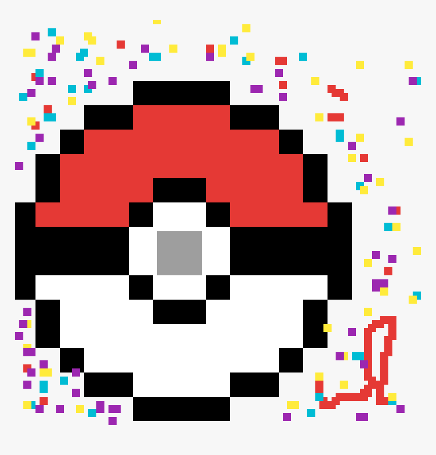 Pokeball Pixel Art, HD Png Download, Free Download