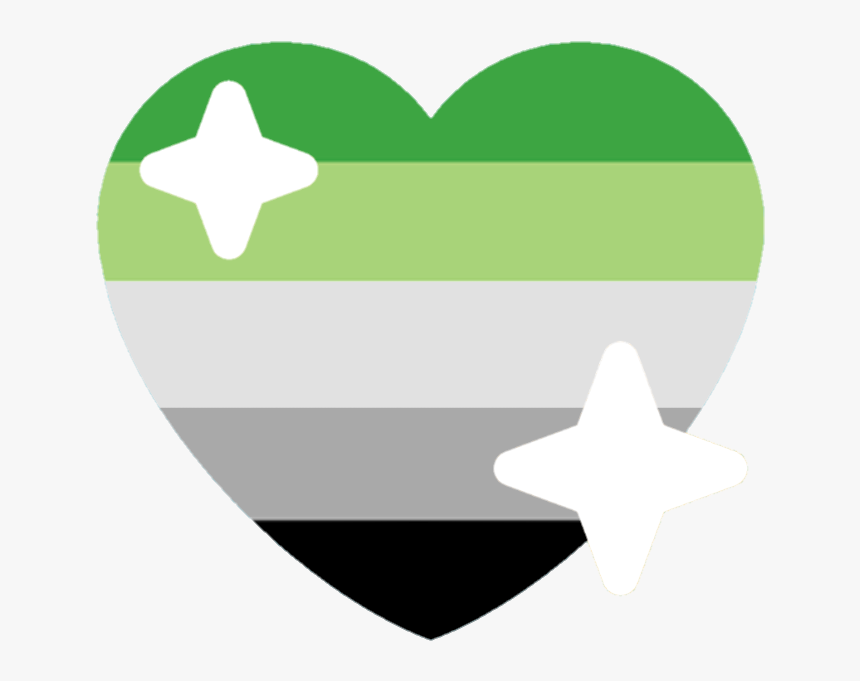 Aromantic Flag Emoji Heart, HD Png Download, Free Download