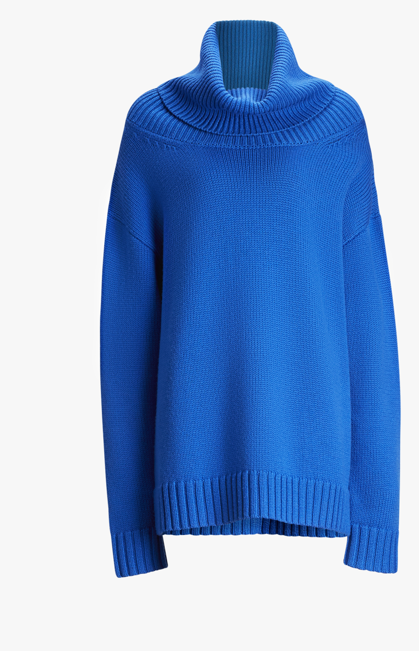 Joseph, Oversized Sloppy Joe Knit, In Plastic Blue - Cardigan, HD Png Download, Free Download