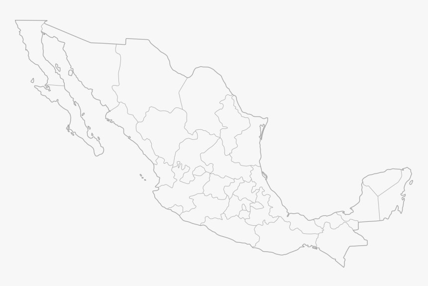 Transparent Mexican Banner Png - Mexico Map, Png Download, Free Download