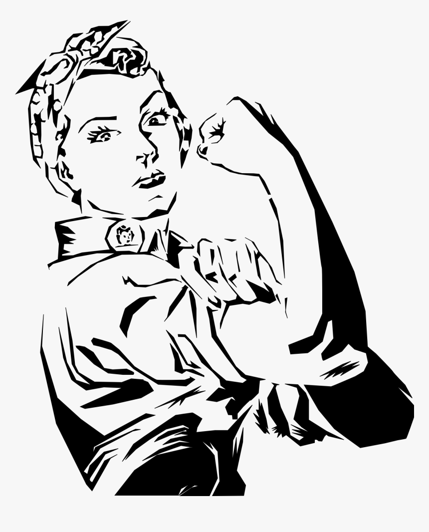 Clip Art Image Result For Diy - Rosie The Riveter Outline, HD Png Download, Free Download