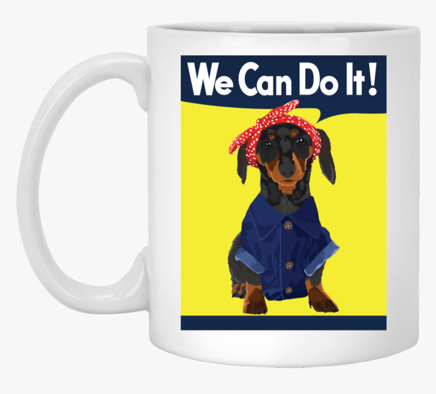 Dachshund Rosie The Riveter Mugs"
 Class= - Rosie The Riveter Dog, HD Png Download, Free Download