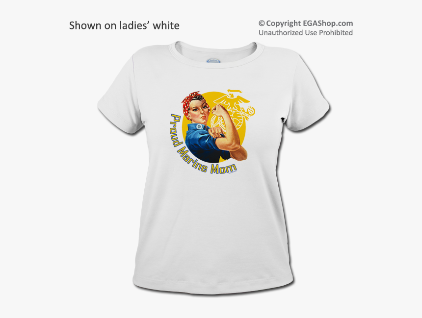 Rosie The Riveter Marine Shirt, HD Png Download, Free Download