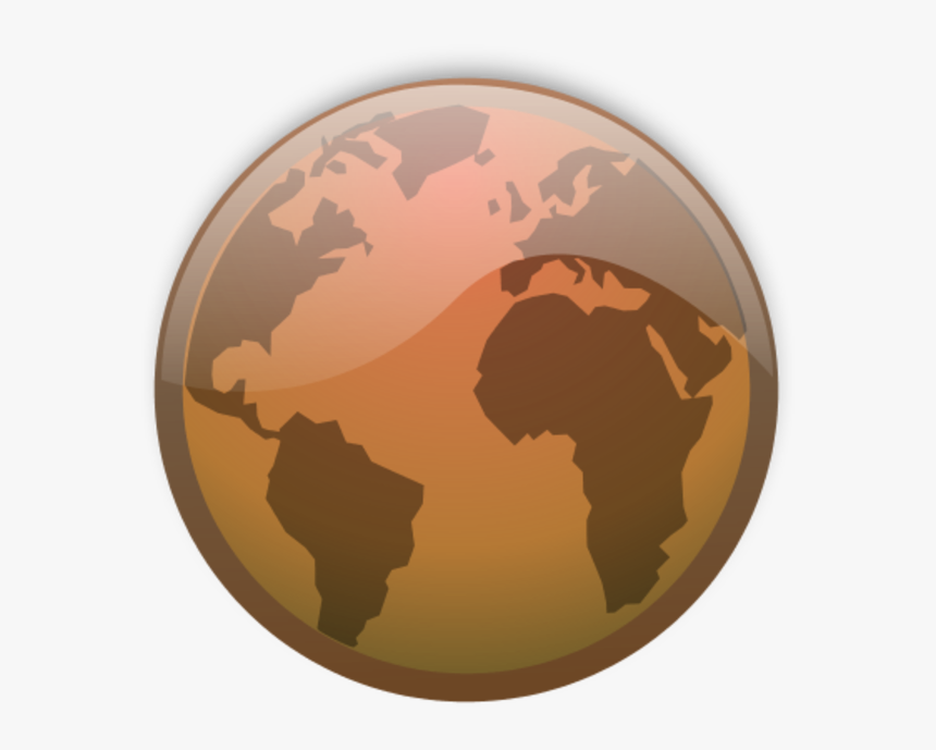Earth Clipart Orange Transparent - Brown Earth Png, Png Download, Free Download