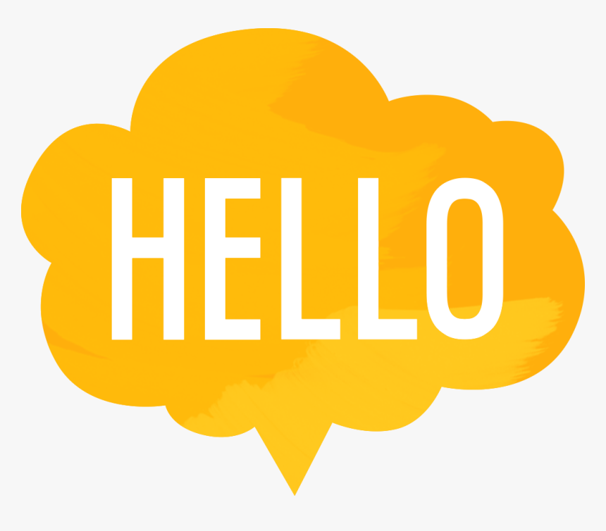 Hello Png - Transparent Background Hello Clipart, Png Download, Free Download