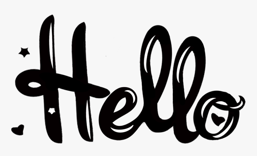 Hello Png - Calligraphy, Transparent Png, Free Download