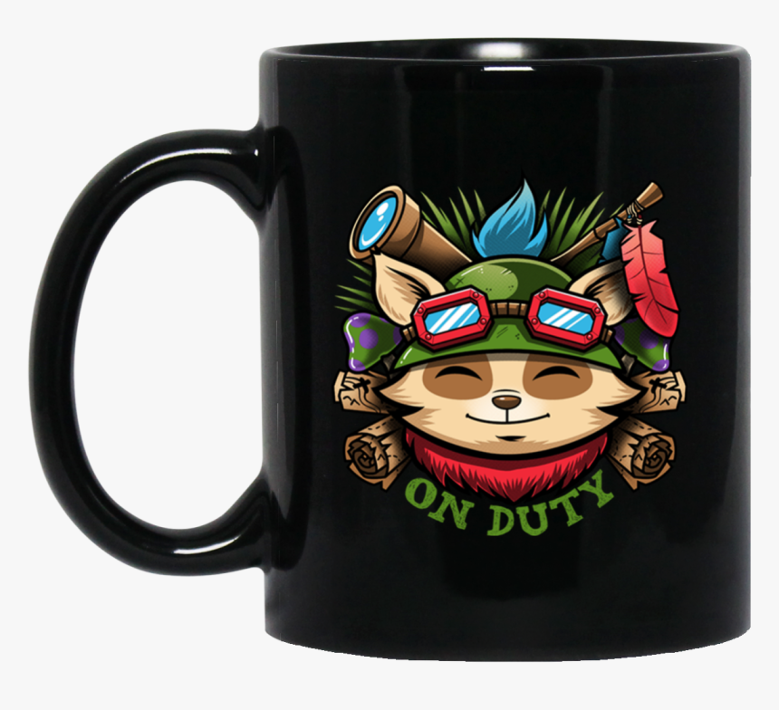 Teemo On Duty Lol Mug - Baby Groot Hug Jack Daniels, HD Png Download, Free Download