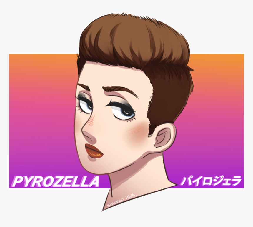 Pyrocynical Makeup Fanart, HD Png Download, Free Download