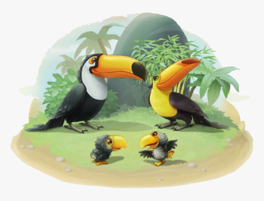 Township Wiki - Baby Toucan And Mom, HD Png Download, Free Download