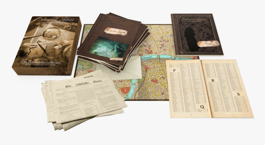 Sherlock Holmes Consulting Detective Game Box Booklets - Sherlock Holmes Consulting Detective Jack The Ripper, HD Png Download, Free Download