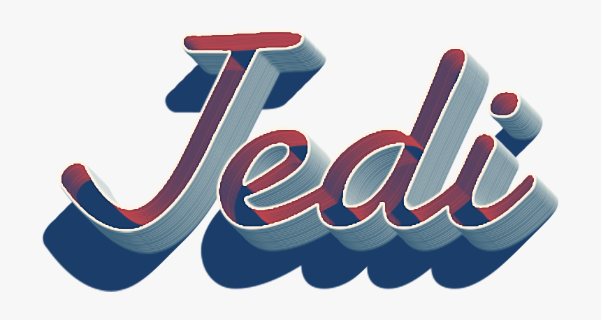 Jedi 3d Letter Png Name - Calligraphy, Transparent Png, Free Download