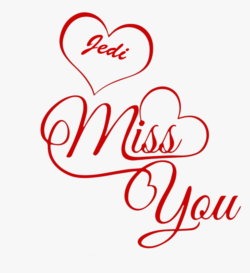 Jedi Miss You Name Png - Calligraphy, Transparent Png, Free Download