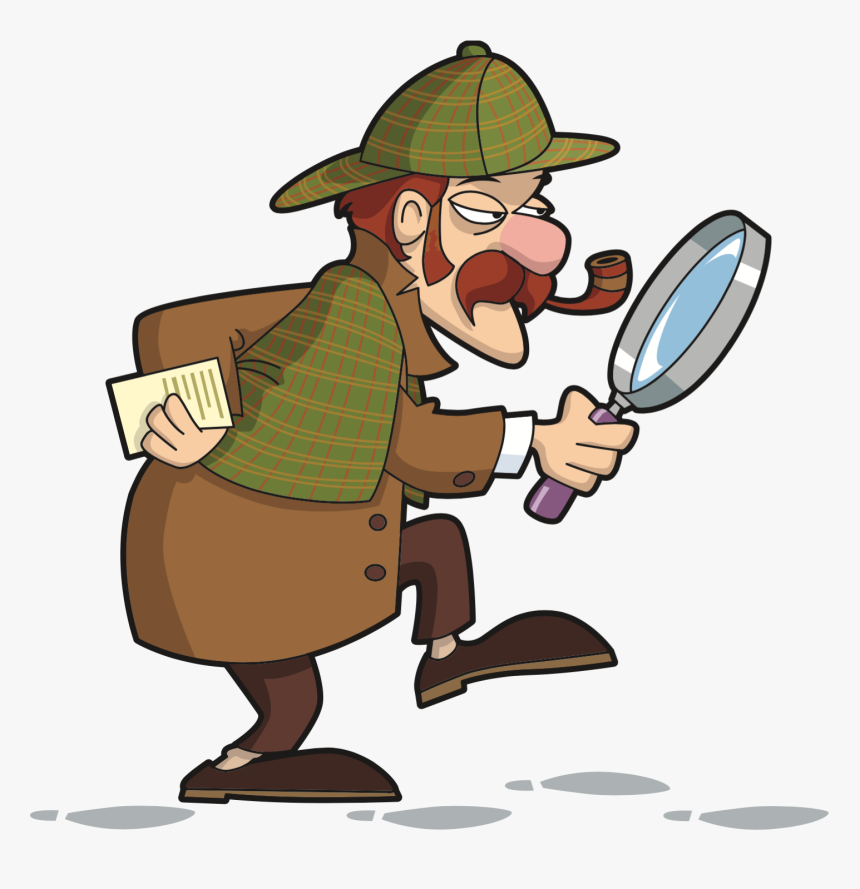 Detective Sherlock Holmes Cartoon, HD Png Download, Free Download