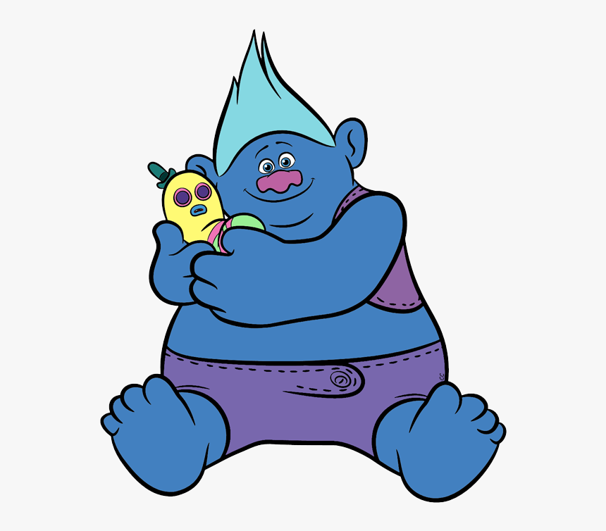 Poppy Troll Png - Trolls Coloring Pages Biggie, Transparent Png, Free Download