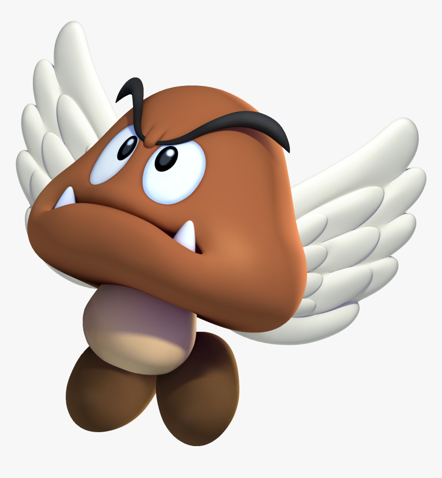 Paragoomba In Flight - Transparent Mario Goomba Png, Png Download, Free Download