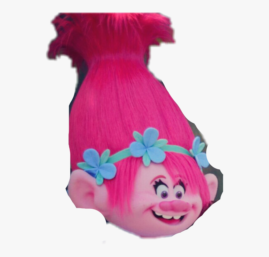 #poppy #pop #troll #hair #cabelo #trolls #flor #pink - Doll, HD Png Download, Free Download