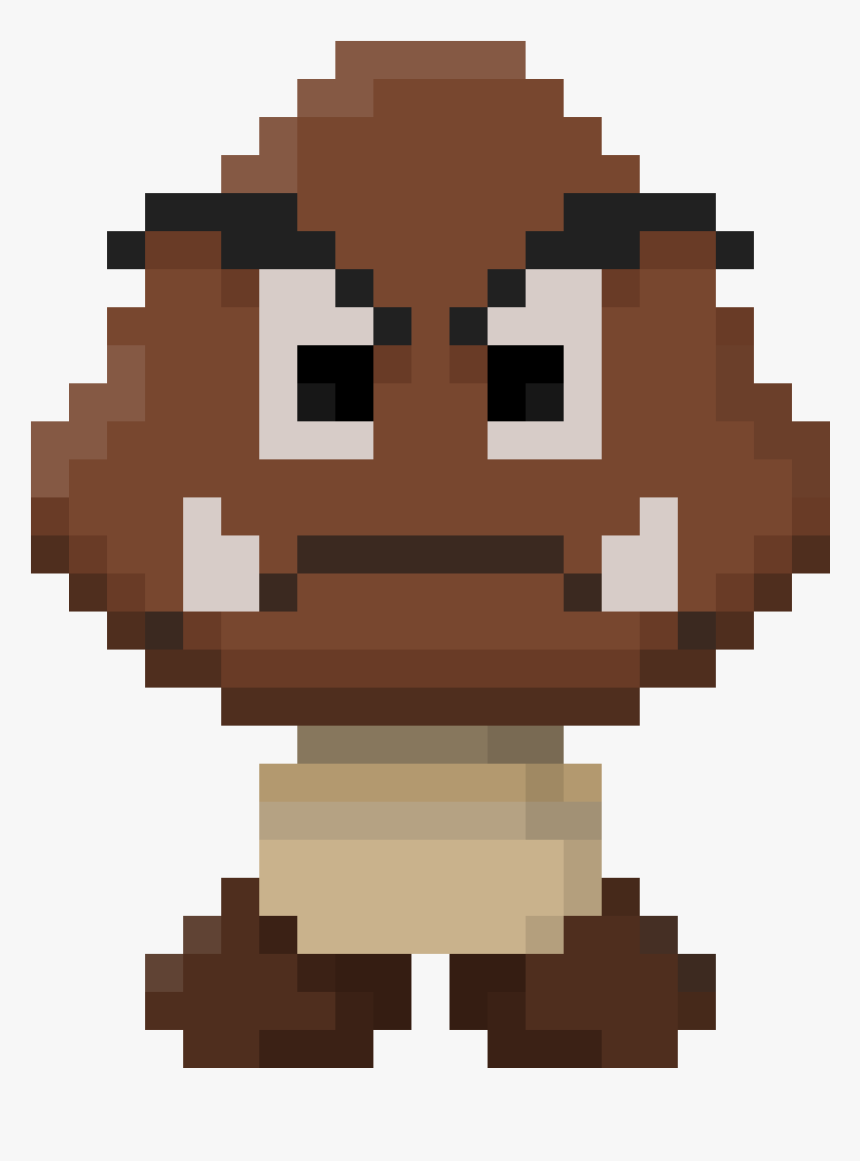 Transparent Goomba Png Pixel Art Youtube Logo Png Download